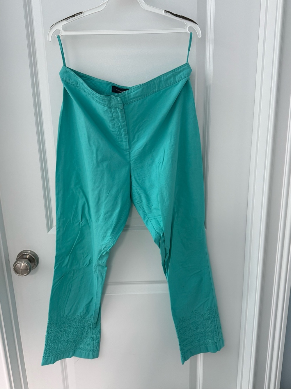 French Connection Bright Teal Cotton Pants